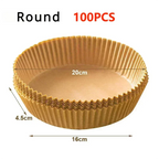 50/100pcs Air Fryer Baking Paper Non-Stick Airfryer Baking Papers